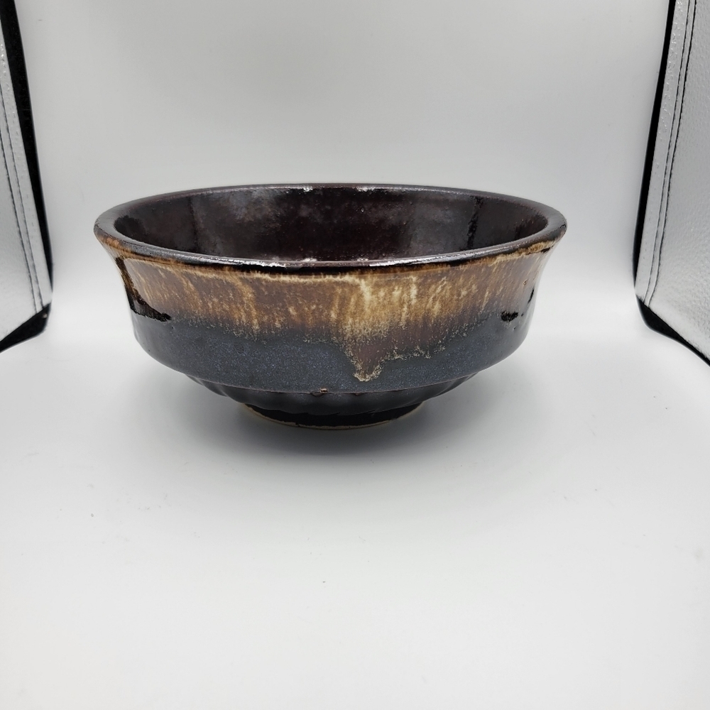 Studio Pottery Brown Glaze Made in the USA Dough Bowl